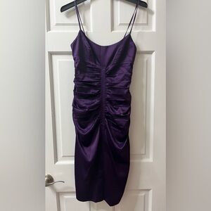 Bebe Deep Purple Mini Dress